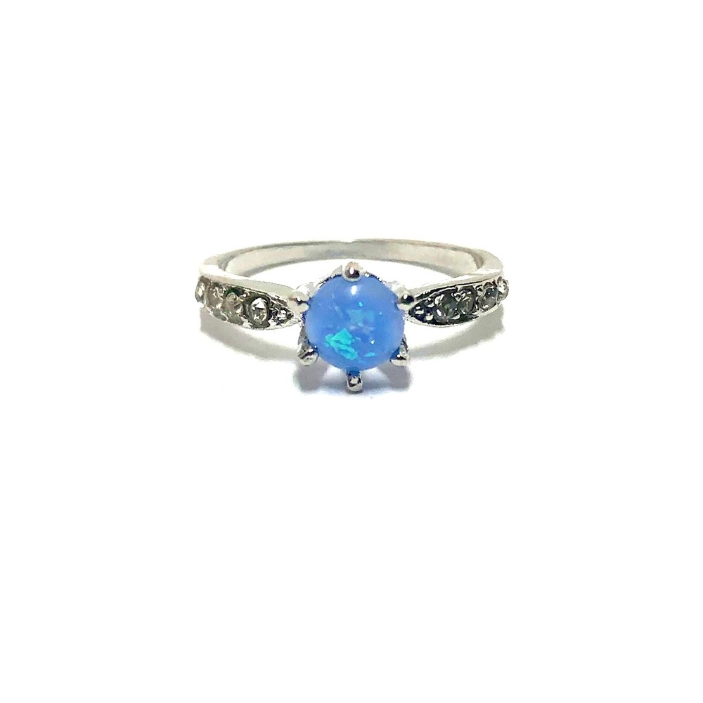 Women’s size 9 imitation blue opal ring